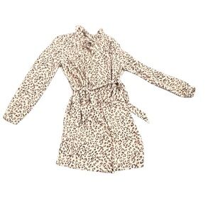 ANN TAYLOR LOFT Animal Leopard Print Dress Size 6 long sleeve dress